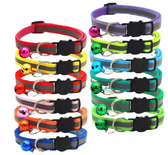 2023 Pet Round Ears Cat Clasp Reflective Cat Head Safety Clasp Separate Cat and Dog Bell Collars to Prevent Loss of Accessories