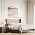 FERLY Luxury Modern Comfortable Full Size Bedroom Furniture Set American Design Sofa Bed with Wood Material