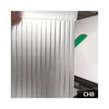 Modern Self-adhesive PET Reeded Glass Film Decorative Privacy Frosted Sticker Water-proof Finish Custom Thickness for Home