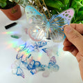 Cheap Butterfly Sun Catcher Rainbow Maker Prismatic Stickers PVC Bird Proof Glass Window Static Film Suncatcher Stickers