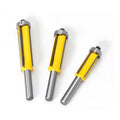 3pc 8mm Flush Trim Bit Z4 Pattern Router Bit Top & Bottom Bearing Bits Milling Cutter for Wood Woodworking Cutters