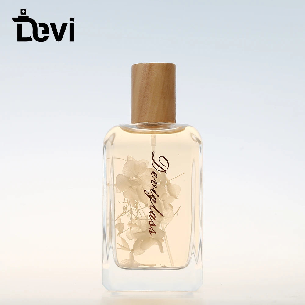 Devi Wholesale 100 ml Luxury Empty Container Perfume Glass Bottle for Perfume