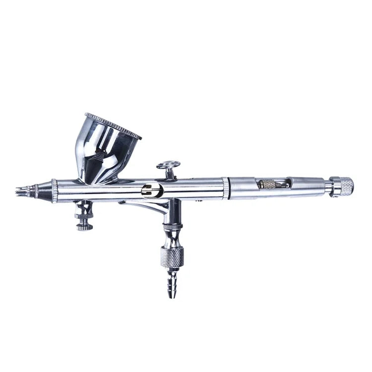 HS-80 Dual Action Gravity Feed Airbrush for Makeup & Nail Art Kits 15-50 PSI Cosmetic Kit