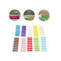 100PCS Mini Fences Miniatures Fencing Fairy Garden Fences Gnome Moss Terrariums Resin Handmade Crafts Home Kawaii Decoration