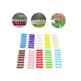 100PCS Mini Fences Miniatures Fencing Fairy Garden Fences Gnome Moss Terrariums Resin Handmade Crafts Home Kawaii Decoration