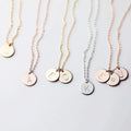 Personalized Stainless Steel Alphabet Charm Pendant Necklace Trendy Link Chain for Weddings Engraved Letter Necklace