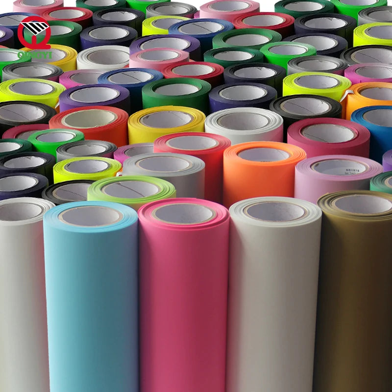 Free Sample 61cm Vinyl Textile Iron T-shirts Fabric Htv High Temperature PVC Heat Transfer Film 120-150micron 40-60 Wash