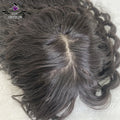 Fast Shipping in Stock  6*7 8*8 9*9 Remy European Hair Toupee Jewish Kosher Remy Hair Topper Kinky Curly Hair Toppers