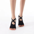 Women's Cotton Five Finger Yoga & Pilates Dance Socks Anti-Slip Grip with Customizable Cuff Logo Breathable Daily Use
