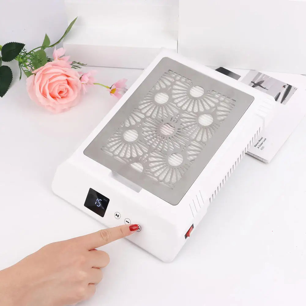 NEW 85W LCD Display Speed Adjustable Rechargeable Battery Brushless Motor Cordless Strong Nail Dust Collector