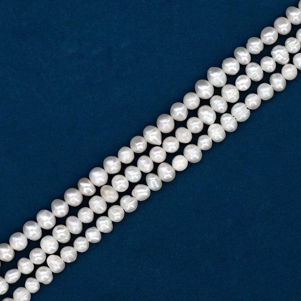 4-5mm AAA Pearl Strands Natural Freshwater Pearls Loose Beads for Jewelry Making