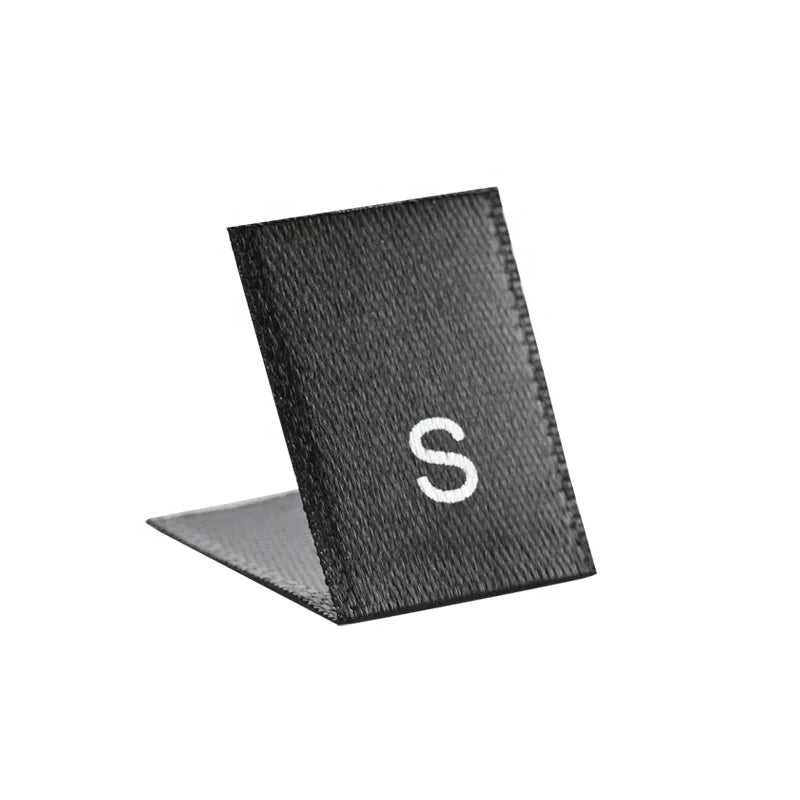 Apparel Accessories Satin Printing Design Size Labels Garment Labels Size Brand Silk Designer Shoes Washable Printed