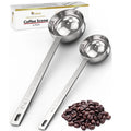 Modern Mirror Polish Stainless Steel Measuring Spoon & Scooper with Long Handles Eco-Friendly for Tea & Coffee