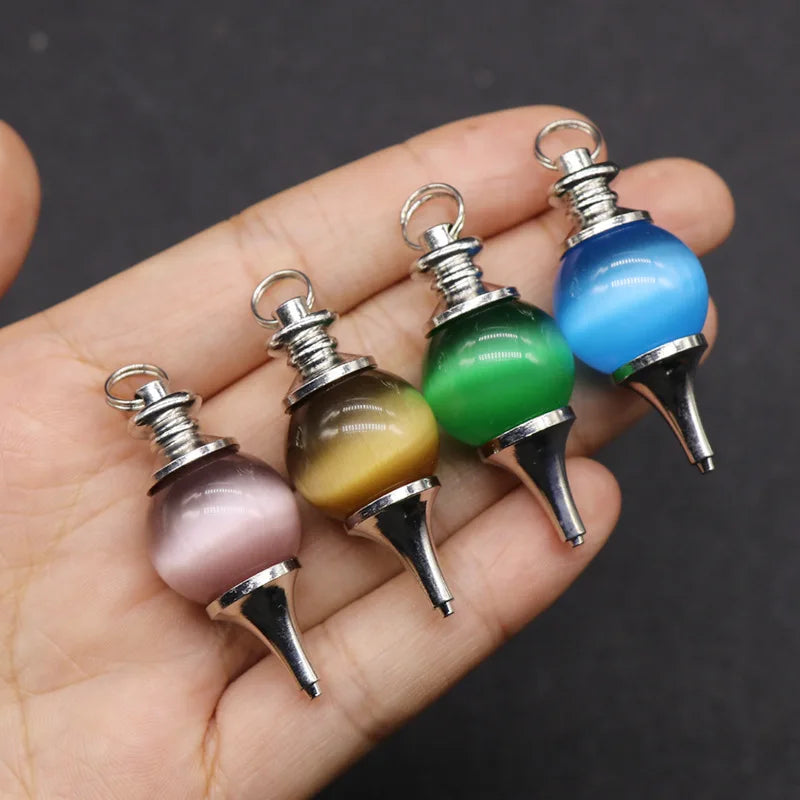 DIY Mix Opal Ball Healing Pendulum Pendant Sale Wholesale Manufacturer Jewelry
