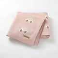 Hot Selling Mimixiong  Lovey Patterned Knitted Crocheted Baby Blanket 100% Cotton Soft Blankets