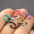 Hot Sale Fashion C Shape Septum Hoop Lip Ring Circular Barbell Horseshoe Nose Rings Piercing Nose Rings for Women Men