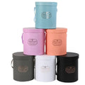 Luxury Custom logo Kraft Paper Tube Cylindrical Packaging Box Push Lid Tube Packaging