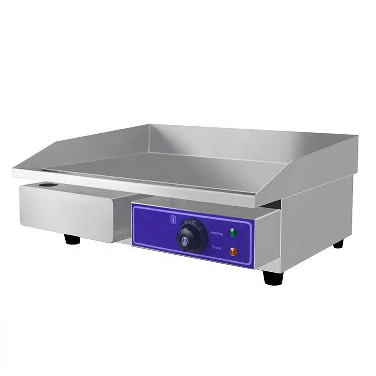 Restaurant Kitchen Equipment Counter Top Flat Plate Electric Grills Hamburger Electric Griddles