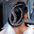 GENYA Rhinestone Wedding Headband Bridal Headband Rhinestone Wedding Hair Comb Crystal Hair Accessories