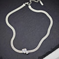Wholesale Factory Supply 925 Sterling Silver Ladies Necklaces Vintage Style Link Chain Fashion Accessories for Weddings