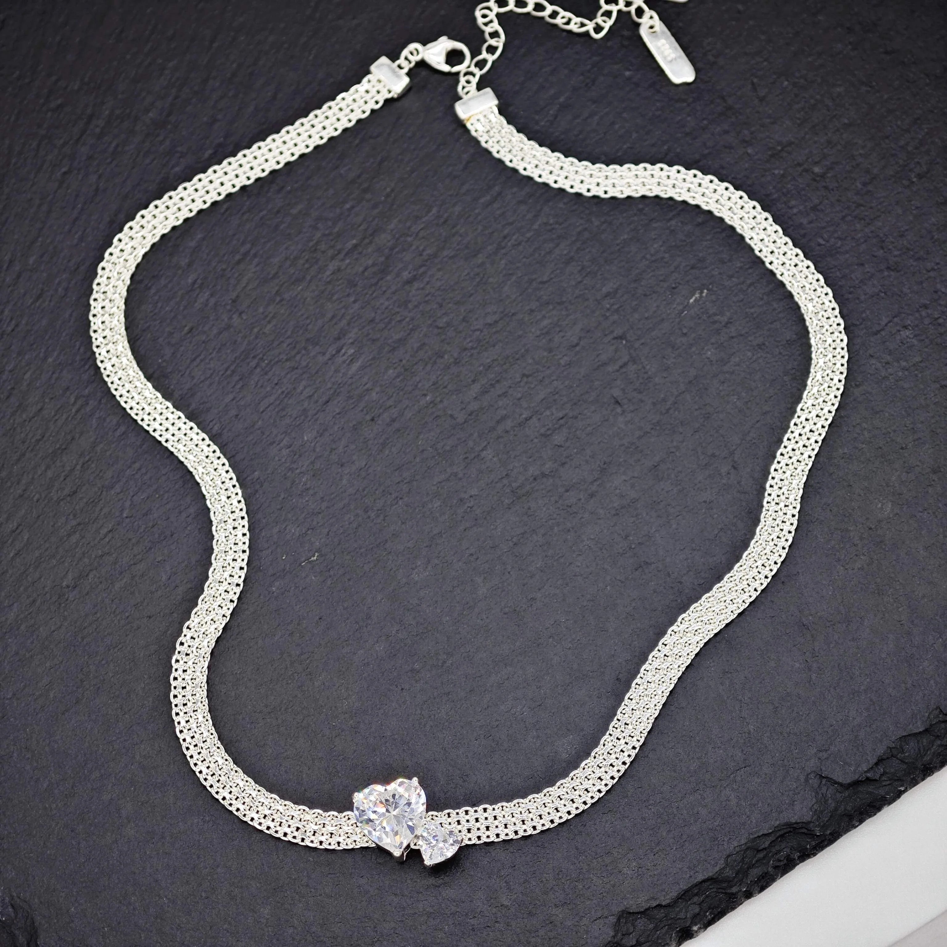Wholesale Factory Supply 925 Sterling Silver Ladies Necklaces Vintage Style Link Chain Fashion Accessories for Weddings