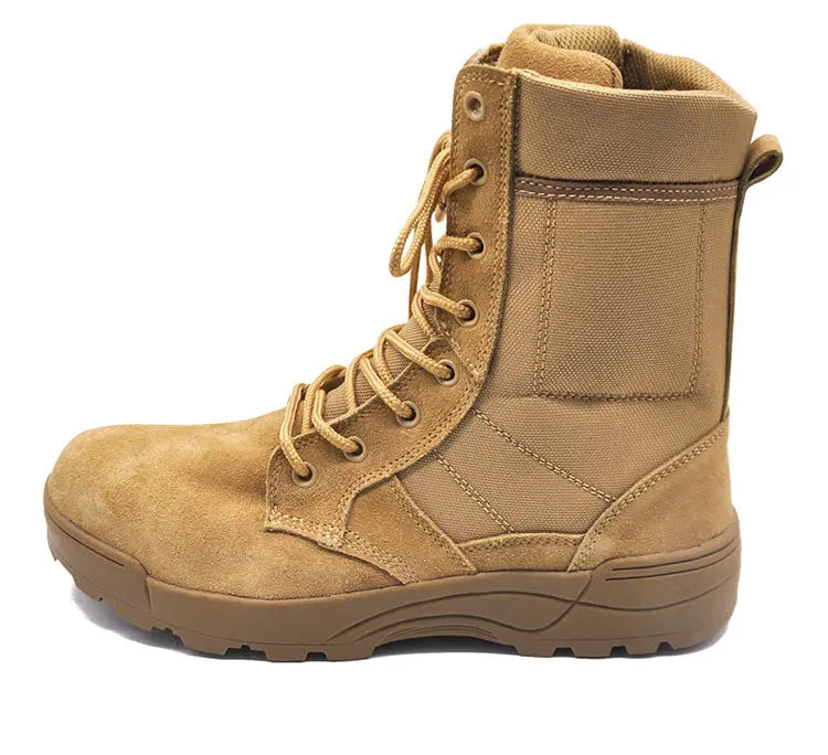 Shero Mens Outdoor Tactical Boot Comfort Combat Patrol Work Hunting Shoes Desert Sand Boots USA