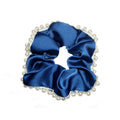 Hot Sale Pure Color Pearl Scrunchies Elegant Sweet French Retro Hair Scrunchies for Female