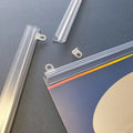 Hookei Ceiling Hanging Poster Rails and Hook Plastic Poster Hanger for Supermarket