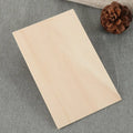 Wholesale 150x100mm Laser Engraved Wood Blank Postcard Rectangular Shape Unfinished Wooden Card for Crafts