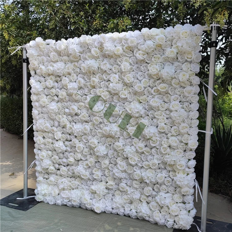 T-0355 3D Effects Artificial Peony Flower Heads Wall for Wedding Background
