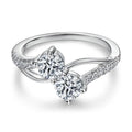 Classic Round Brilliant Cut 5mm 925 Sterling Silver Engagement Wedding Ring White Gold Colour