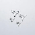 Shiny High Quality 925 Sterling Silver Mermaid Tail Pendant Fish Tail Charms for Jewelry Making