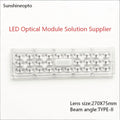 4* 3030 SMD 5050 SMD 28 in 1 LED Lens Array Linear Optical PC Module for High Power Street Light Tunnel Roadway Lighting