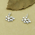 Wholesale Silver Jewelry Findings Making Bracelet Xmas Charm Deer Snowflake Christmas Silver Charms