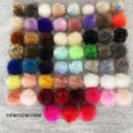 DIY 4 Inch 10cm Faux Fox Fur Pompoms for Hats With Snap Fuzzy Fur Ball for Cloth Scarf Beanie Custom Pom Poms With Press Button