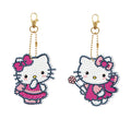 A-278 2pcs/set DIY LED Keychain Diamond Art Kits Factory Wholesale Cartoon Ornaments Diamond Painting Keychains for Kids Adults