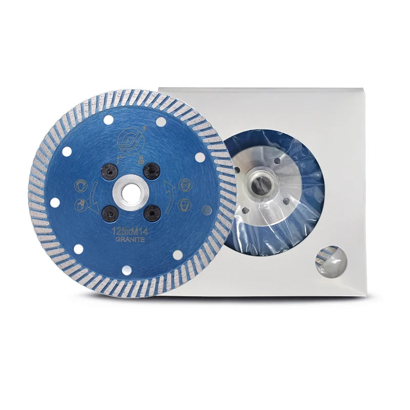 Wholesale Hot Press 5 Inch 125mm Diamond Fine Wave Turbo Edge Cutting Circular Saw Blade Disc for Granite Marble Stone Tile