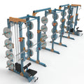 Squat Machine Cable Crossover Multi-functional Steel Power Rack Cage Weight Stacks Functional Trainer Rigs Rack Commercial