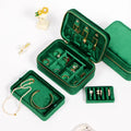 SSeeSY Double Layer Custom Logo Bracelet Ring Necklace Travel Velvet Jewelry Storage Cases Packaging Box Organizer