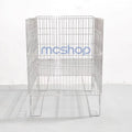 Light Duty Metal Square Wire Dump Bin Retail Store Promotional Cage Display Stand Table Collapsible Middle Shelf Epoxy Powder