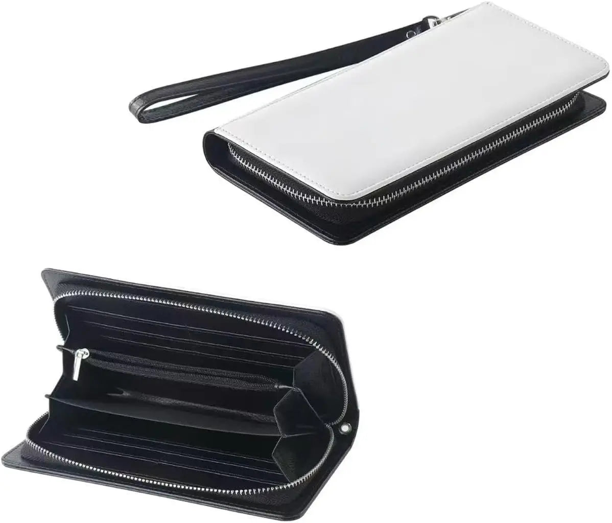 Qualisub Personalized Zipper Lady Wallet Sublimation Long Wallet for Women PU Purse for Women for Sublimation