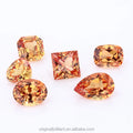 Starsgem Orange Color Gemstone Oval Cut Lab Grown Sapphire Loose Gemstone for Jewelry