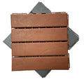 1 Ft. W X 1 Ft. L Balcony Patio Tiles Polypropylene Interlocking Deck Tile Flooring in Gray