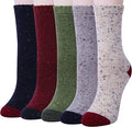 Zhuji Wuyang Socks WY-106 Wholesale 5 Colors Wool Socks for Women Gifts Winter Warm Thick Knit Cabin Cozy Crew Socks