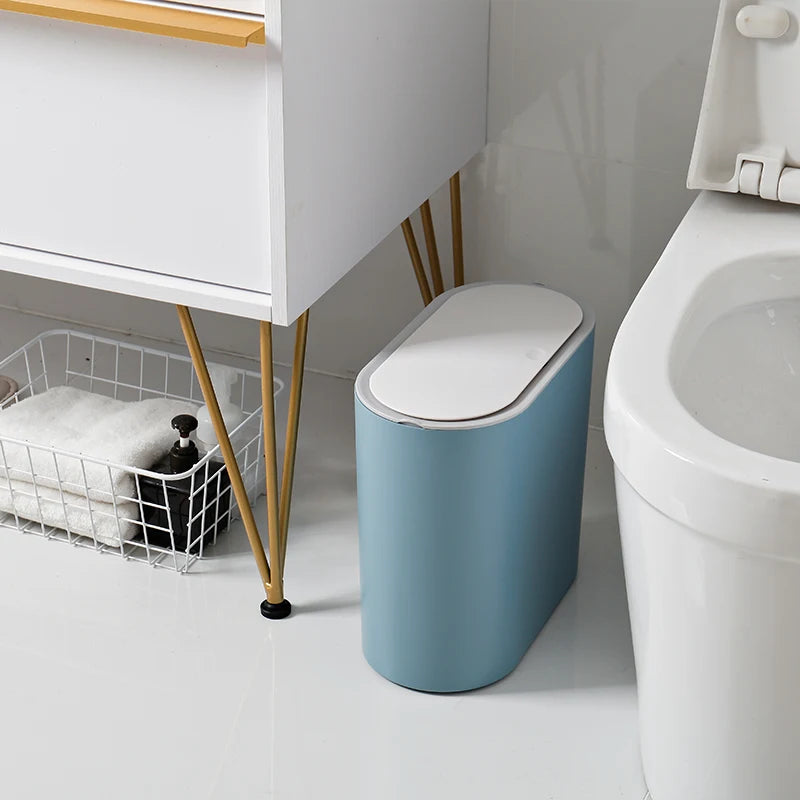 8L PP Material Inner Bucket Dustbin Soft Closing Automatic Trash Can for Kitchen Use Press Trash Can for Convenient Storage