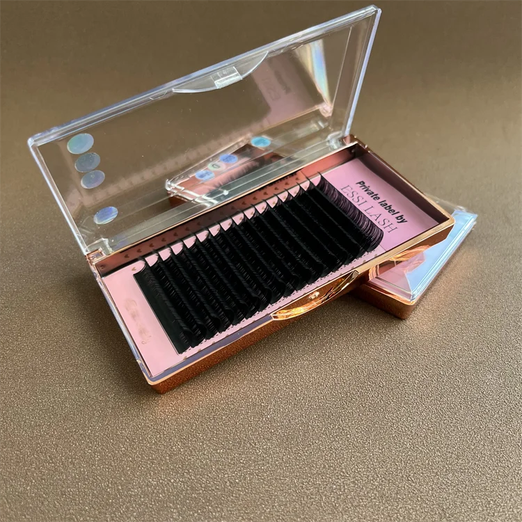Wholesale Easy Fan  Lashes Supplies Natural Long Volume  Lashes Korean Silk Eyelashes
