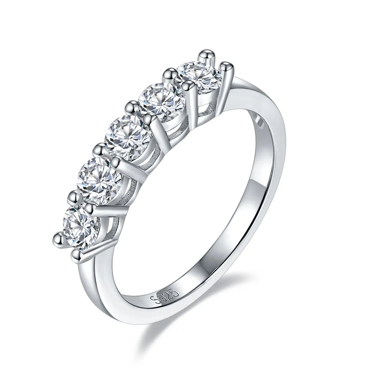925 Silver Moissanite Ring Diamond Stone 3.5mm Round Moissanite Rings for Women