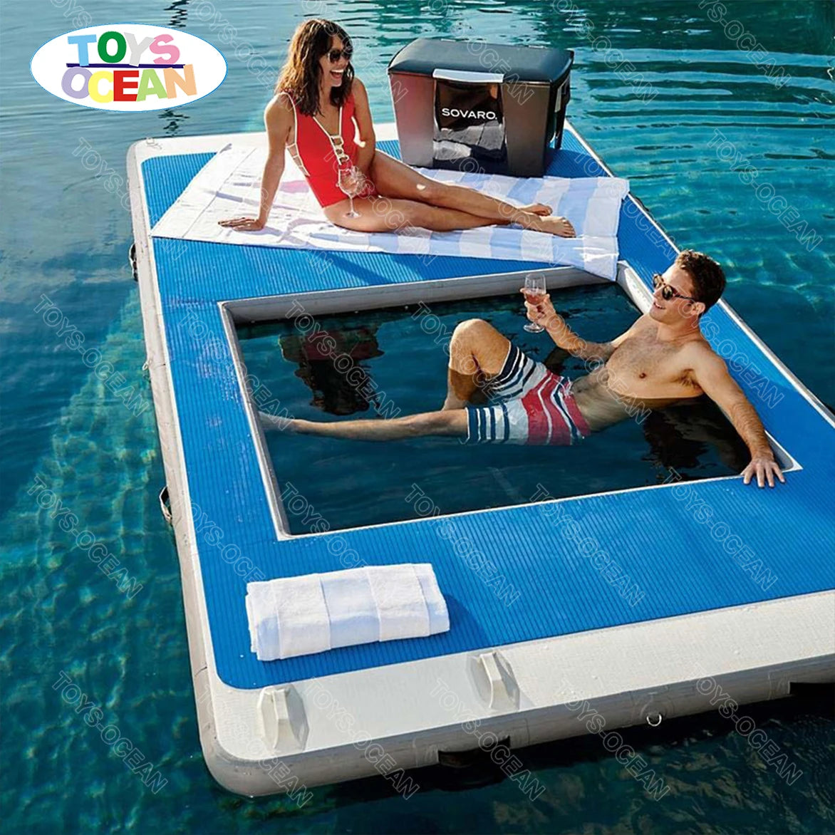 New Design Inflatable Water Platform Swimming Pool Inflatable Dock Water Amusement Equipment