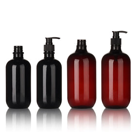 PET Pump Shampoo Shower Gel Bottle Spray Plastic Wholesale Cosmetics Beauty Body Skin Hair Care Travel Press Bottle Packaging