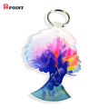 8Point Sublimation Acrylic Material Blank Keychain Single-sided Printing Plexiglass Pendant Personalized Customization